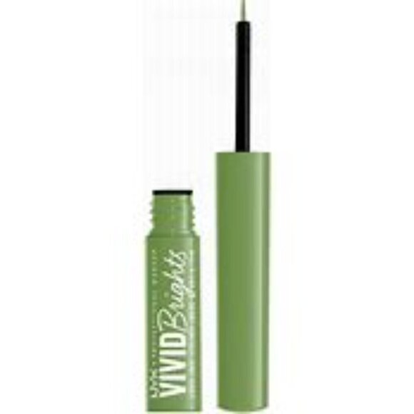 NYX Vivid Brights Colored Liquid Eyeliner - Ghosted Green - SEALED - Picture 2 of 5